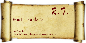 Rudi Teréz névjegykártya