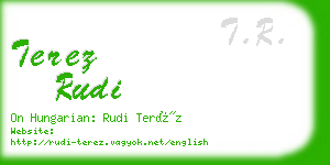 terez rudi business card